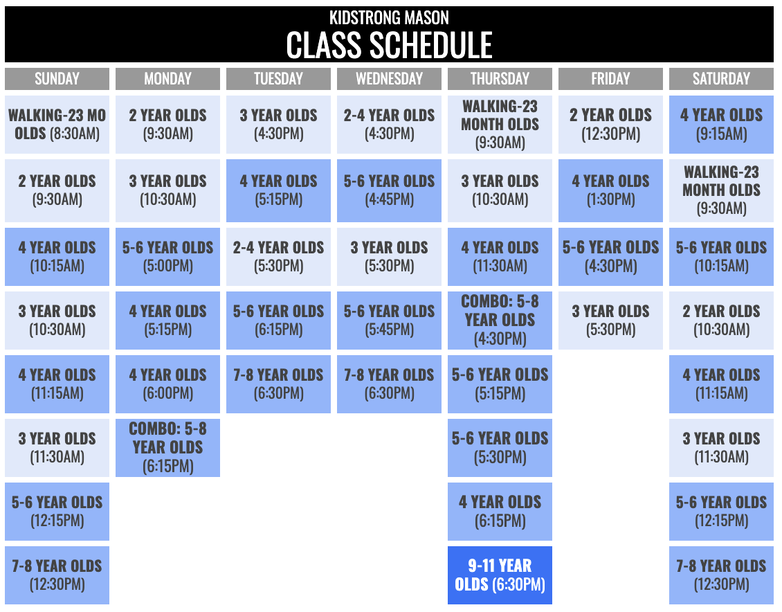 Schedule