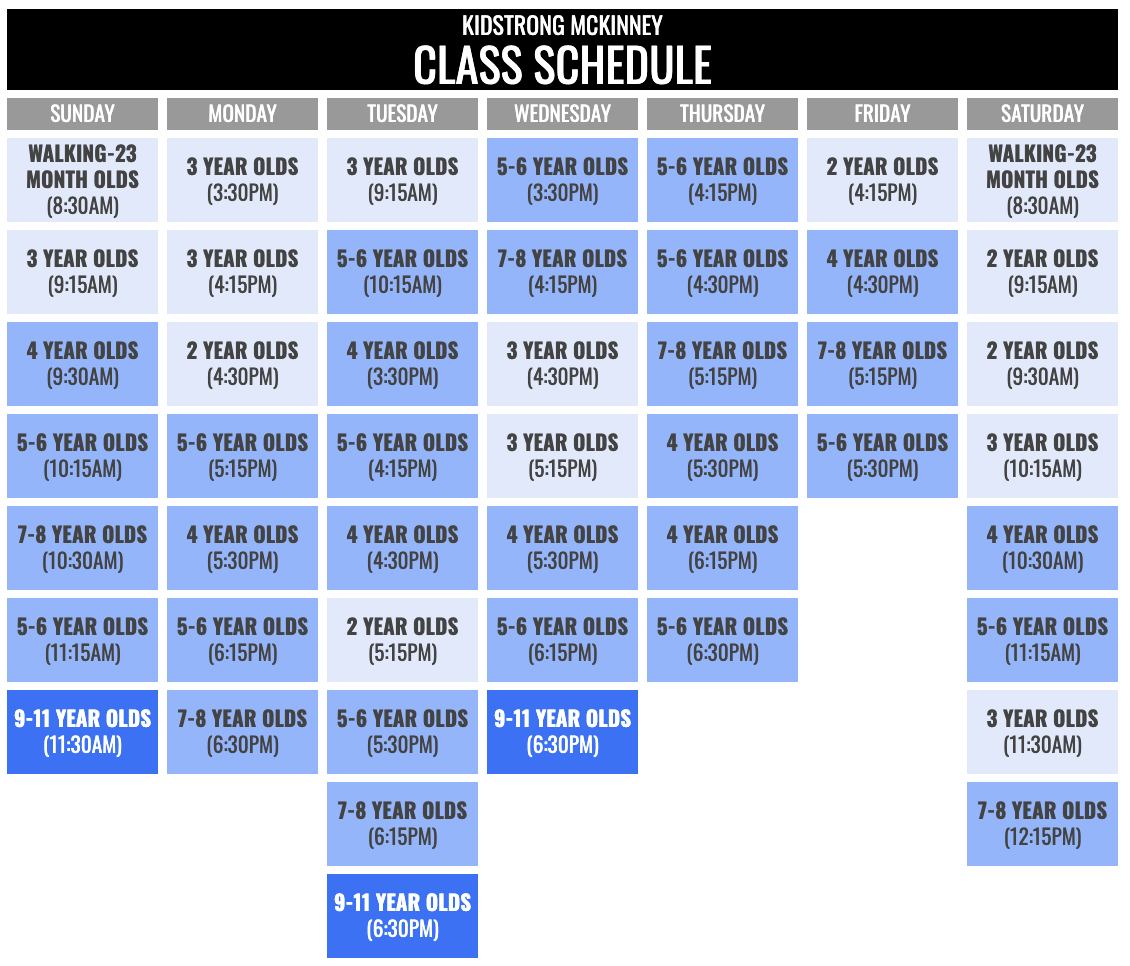 Schedule
