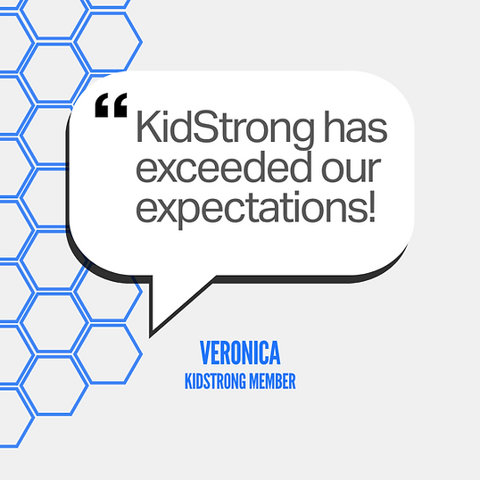 Testimonial from KidStrong parent Veronica