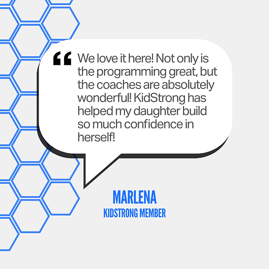 Testimonial from KidStrong parent Marlena