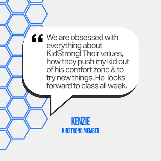 Testimonial from KidStrong parent Kenzie