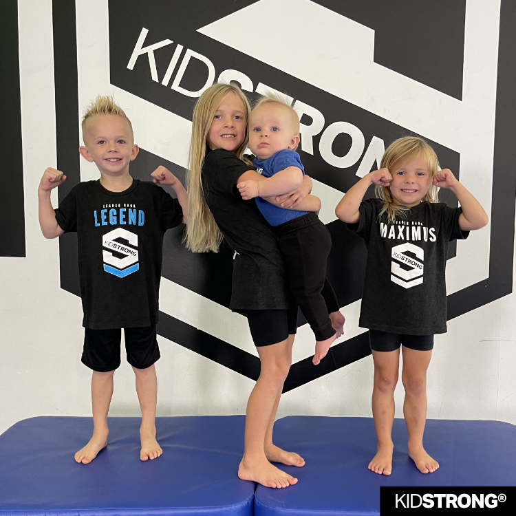 Kids posing at KidStrong